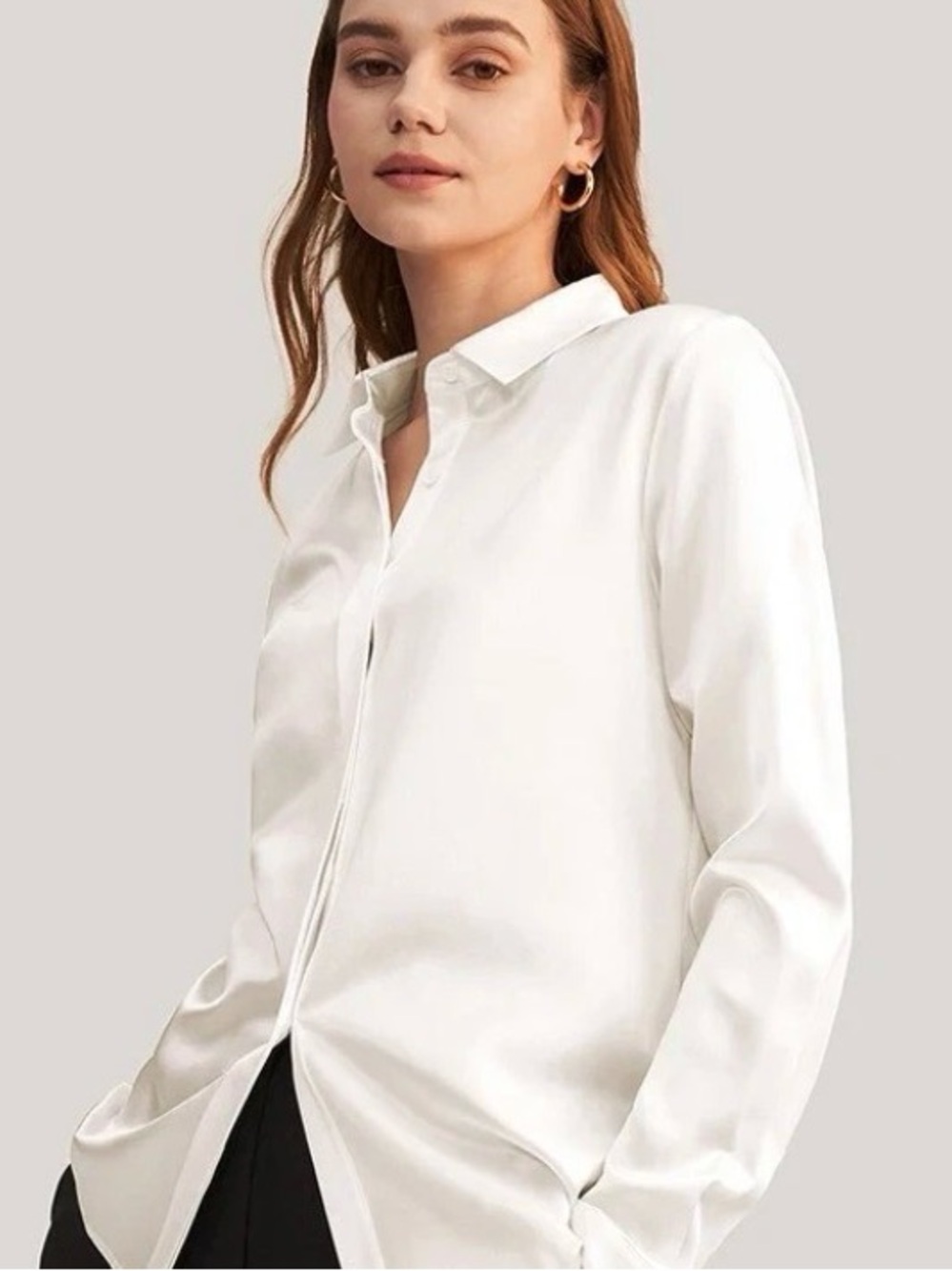 Excellent Condition,Like new,Lily Silk, Cream Colored 100% Mulberry Silk, Sz XL